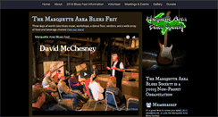 Desktop Screenshot of marquetteareabluessociety.org